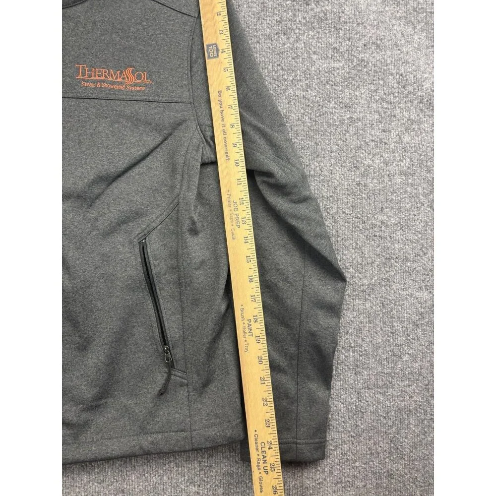 The North Face WindWall Jacket Mens Small Gray‎ Softshell Full Zip ThermaSol